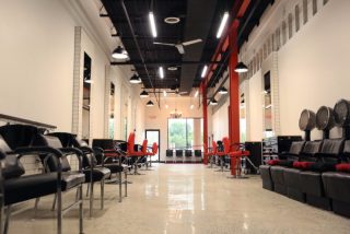 Ebony Images hair salon in Seminole Square salon interior